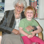 My grandmother with my daughter